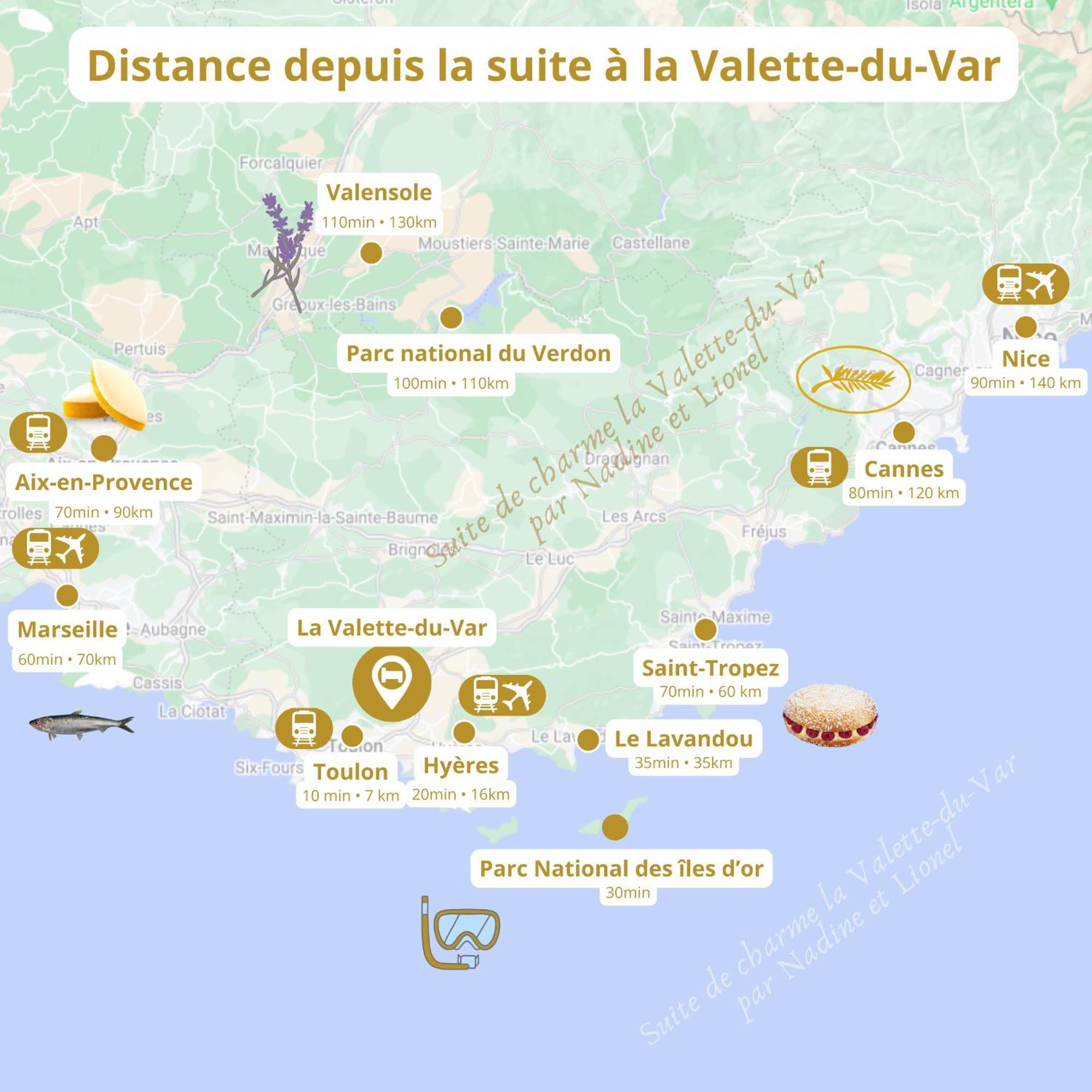 Chambre Deluxe Olivier Et Pinedo La Valette-du-Var Dış mekan fotoğraf